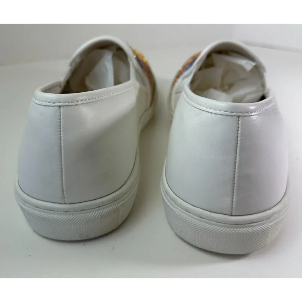 Torrid Embellished Slip On Sneakers Celebrate Love Rainbow Shoes Women's Size 9W - Picture 6 of 15